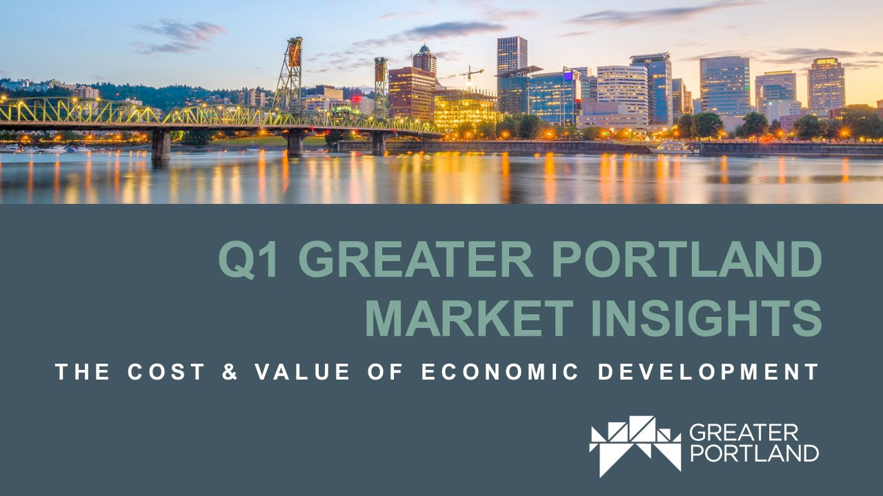 Click the Q1 Greater Portland Market Insights Report Now Available Slide Photo to Open