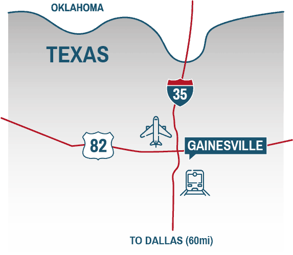 Gainesville Map Rail Airport 