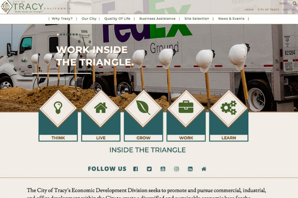 City of Tracy Launches Comprehensive New Economic Development Website Photo