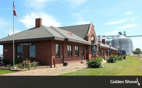 Click the Redfield's Fascinating Witness To History: The C&NW Railroad Depot Slide Photo to Open