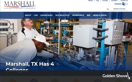 Click the Marshall Economic Development Corporation Launches New Website That Differentiates Themselves Slide Photo to Open