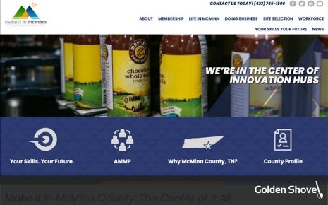 Click the McMinn County Economic Development Authority Launches Website that Helps them Stand Out Slide Photo to Open