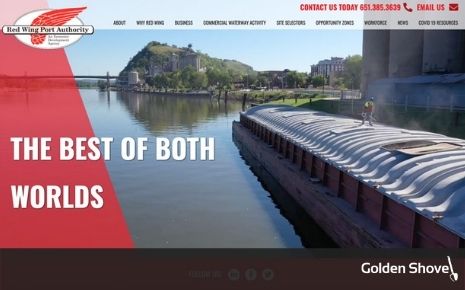 Click the Red Wing Built: Red Wing Port Authority Launches Redesigned Website that Captures Enchanting & Vibrant Community Slide Photo to Open
