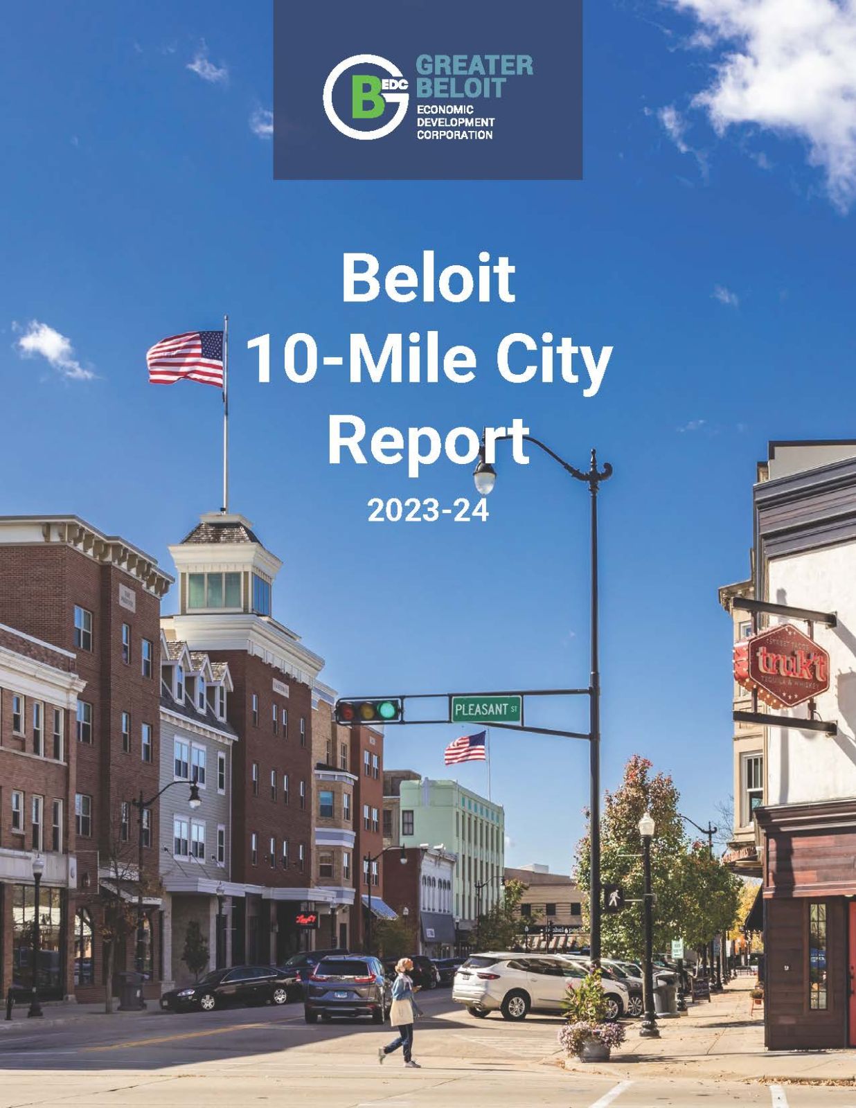 Click the Beloit 10-Mile Report 2023-2024 Slide Photo to Open
