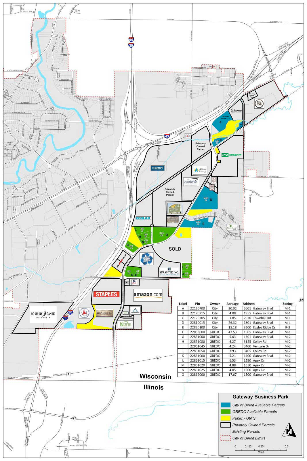 engineering drawing of roads and lots which are designated as sold or occupied. Click the image to download the sell sheet pdf with all of the details