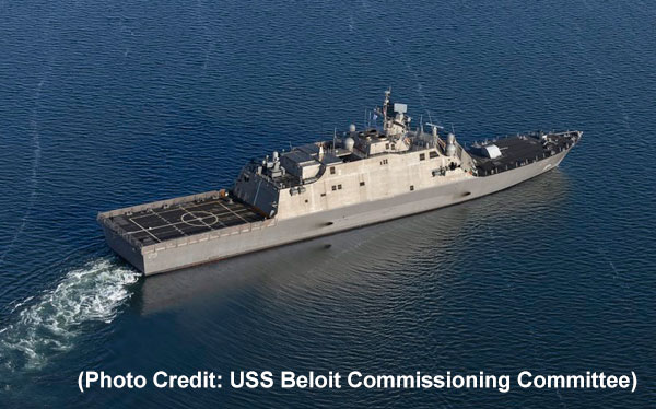 Click the USS Beloit Commissioning Ceremony in Milwaukee - Celebrating Community & Naval Legacy Slide Photo to Open