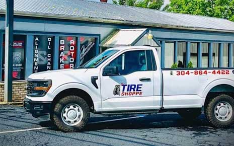 Click the One Year Strong: The Tire Shoppe LLC Keeps Masontown Rolling slide photo to open