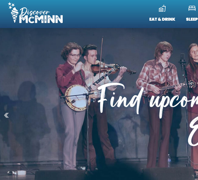 Discover McMinn website homepage