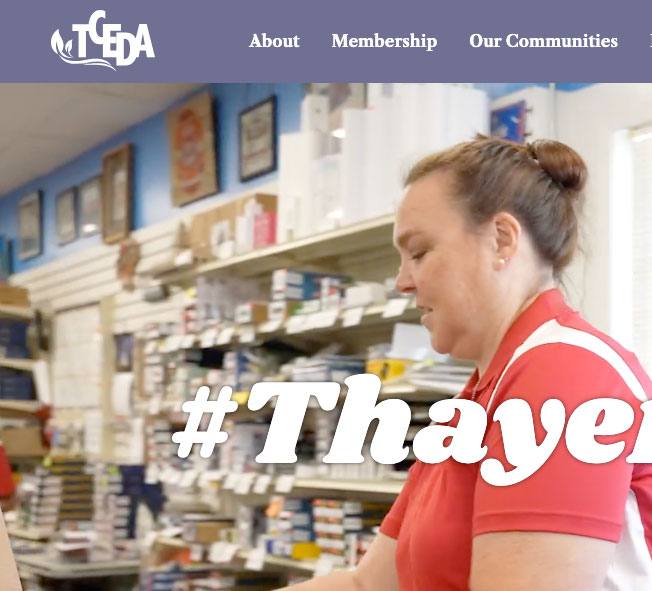 Thayer County website homepage