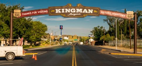 Kingman, AZ welcome sign