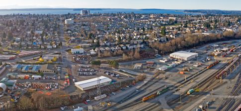 Aerial view of Snohomish, WA