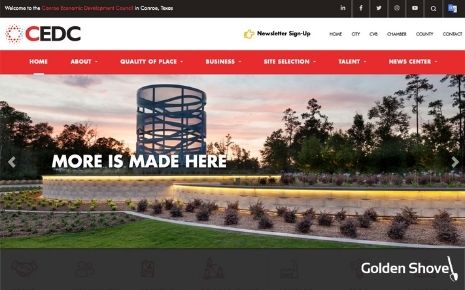 Conroe Economic Development Council Launches Newly Designed Website Main Photo