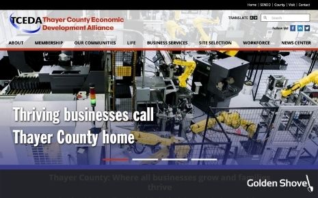 Thayer County Economic Development Alliance Launches Newly Designed Website Main Photo