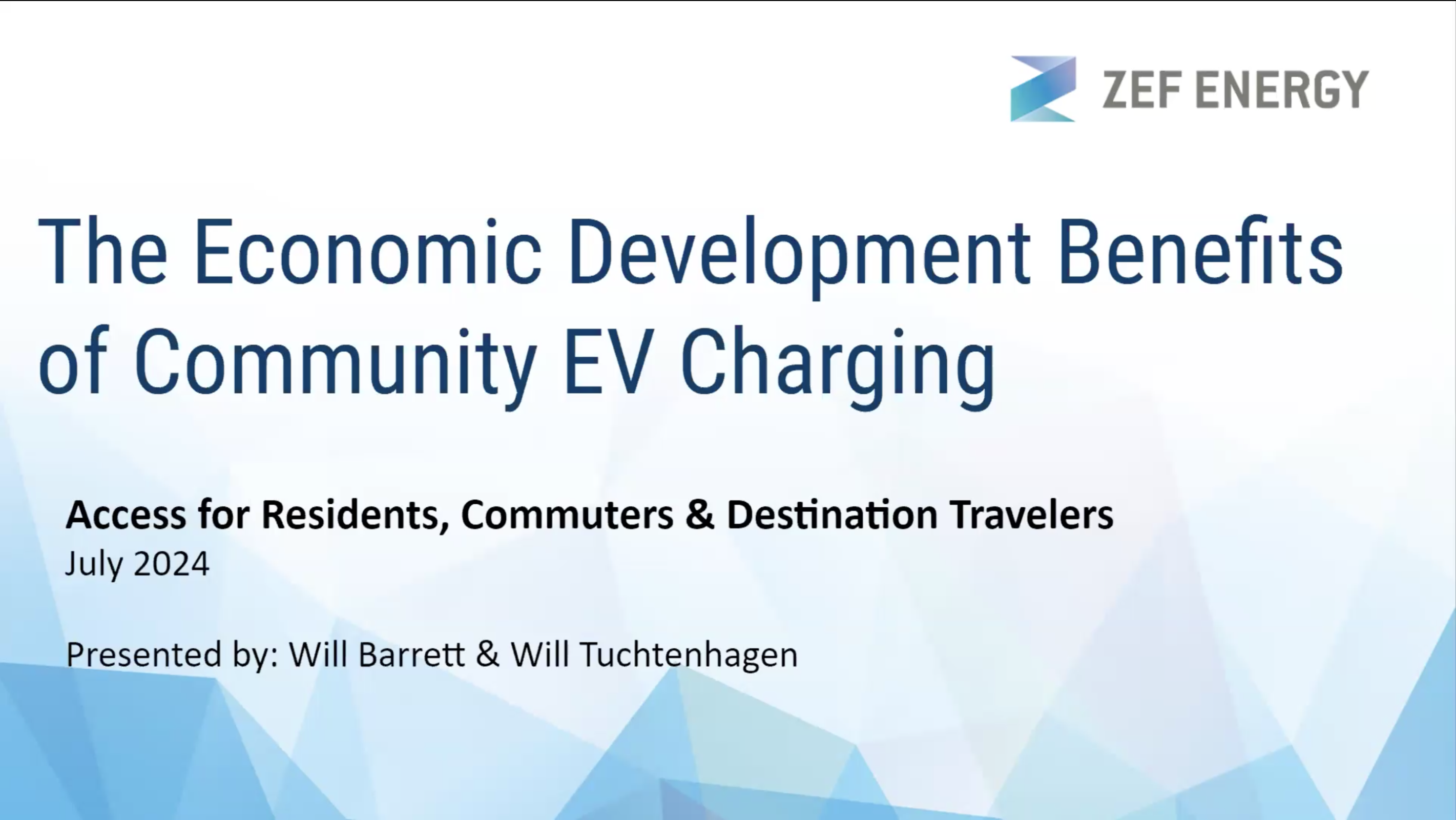 The Economic Development Benefits of Community EV Charging