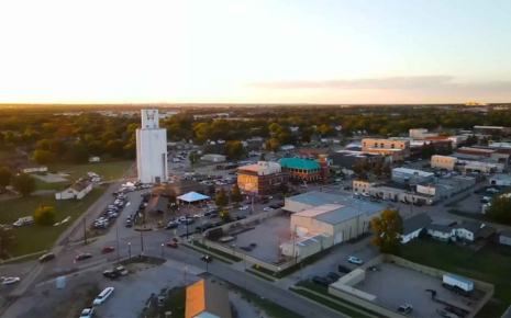 Aerial view of Broken Arrow, OK