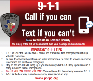 TEXT-TO-9-1-1 SERVICES AVAILABLE IN HOWARD COUNTY Photo