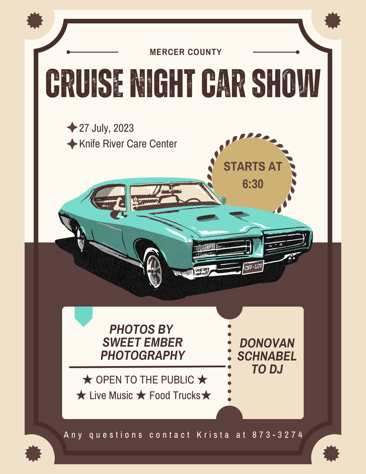 Event Promo Photo For Cruise Night Car Show & Taco in a bag fundraiser