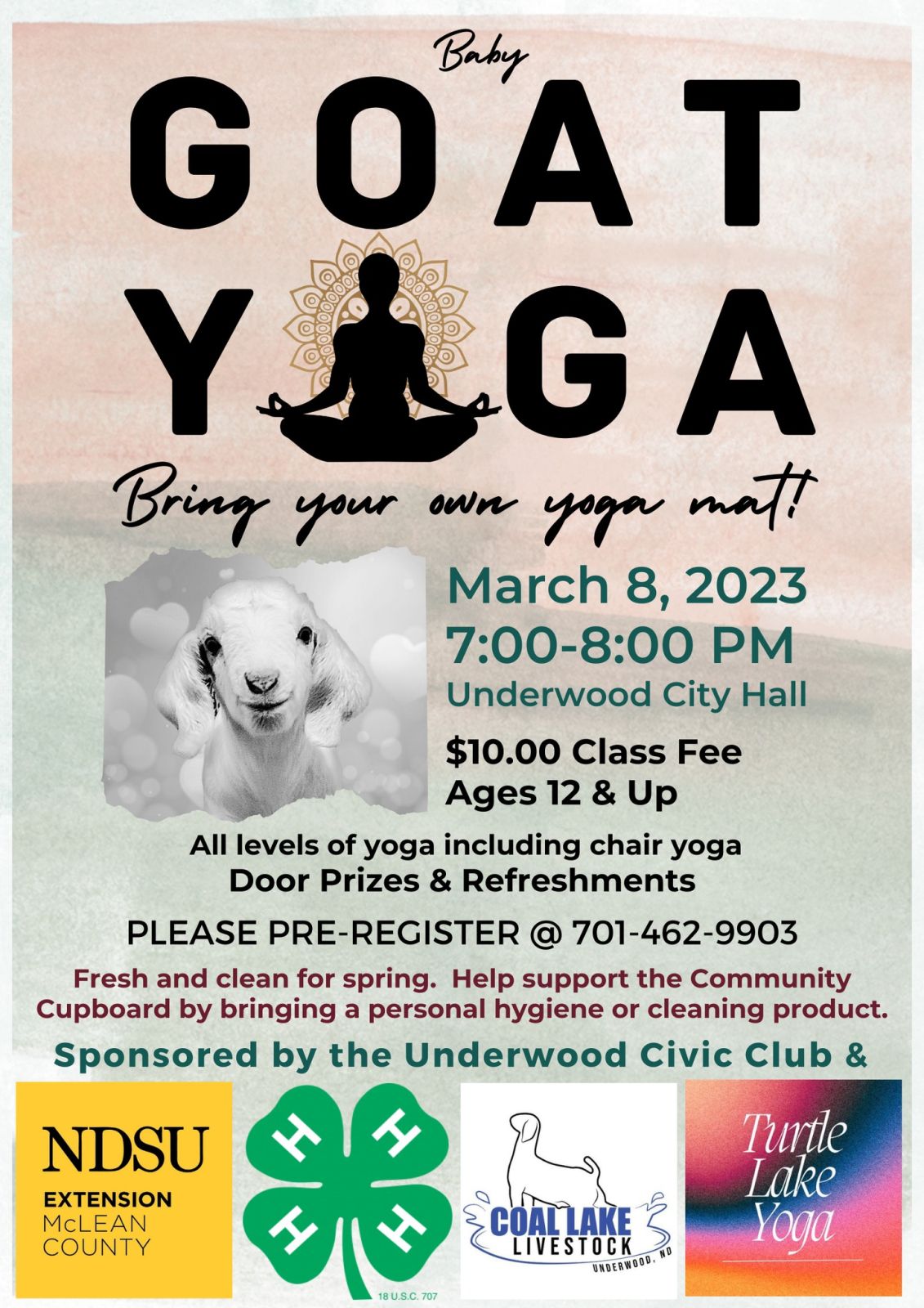Event Promo Photo For Baby Goat Yoga
