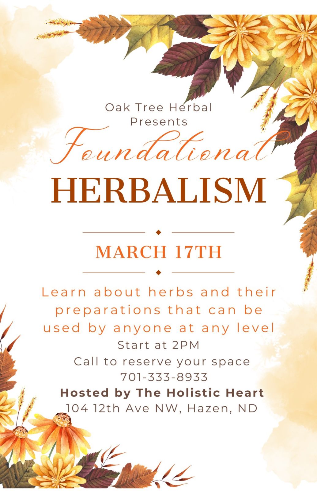Event Promo Photo For Foundational Herbalism