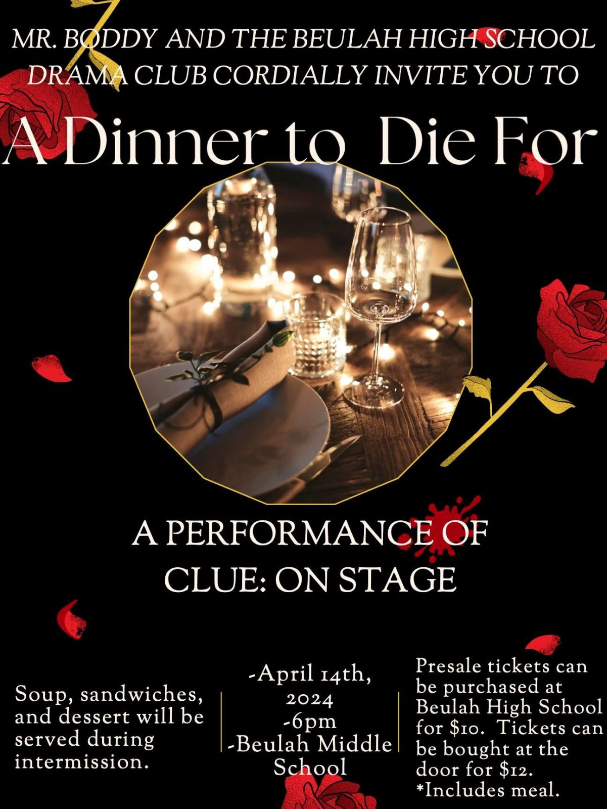 Event Promo Photo For A Dinner to Die For