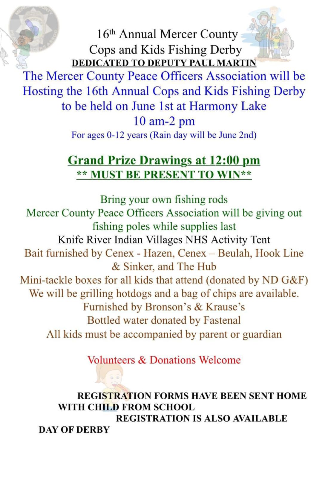 Cops And Kids Fishing Derby Photo