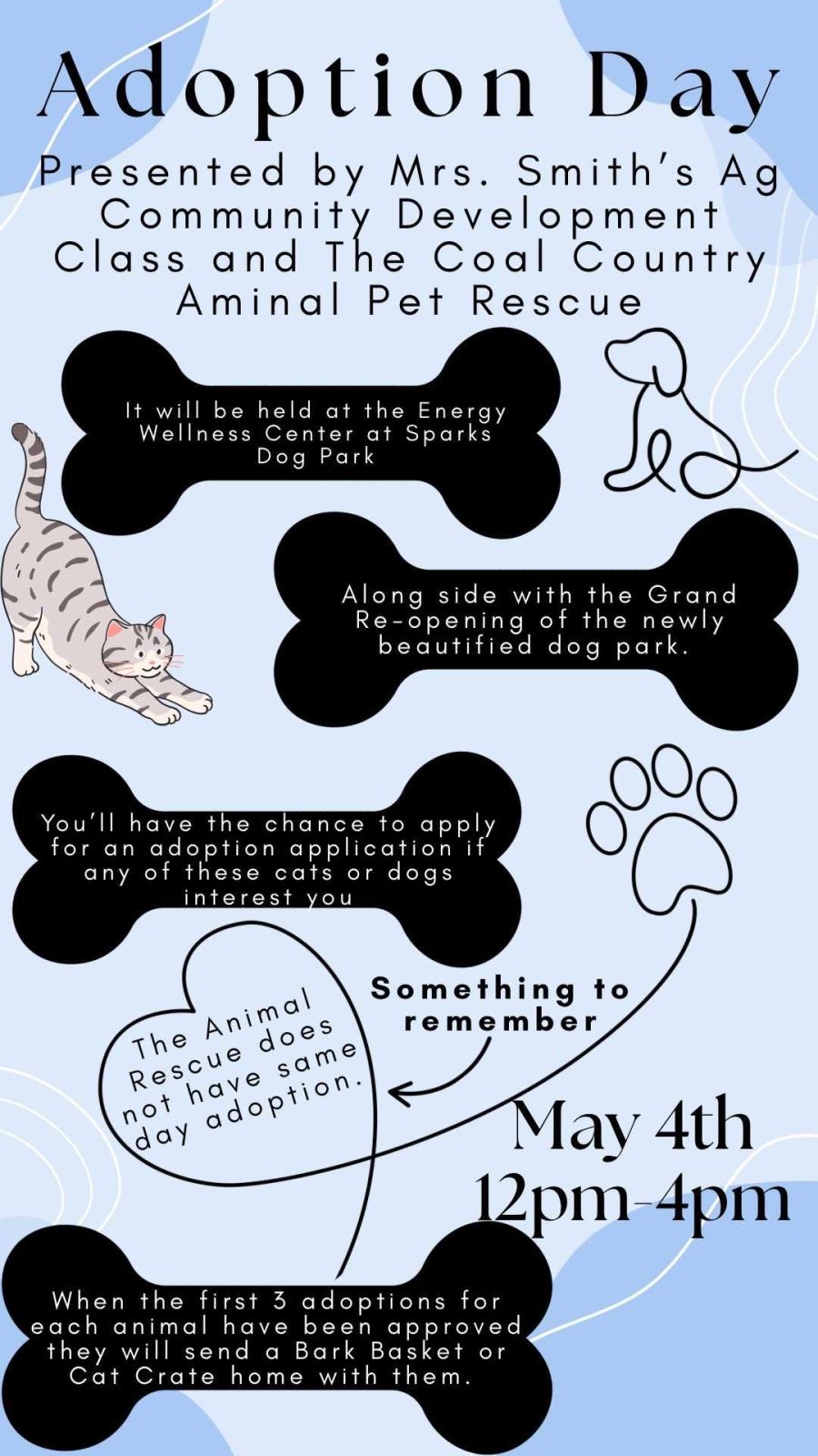 Event Promo Photo For Adoption Day at Sparks Dog's Park (next to Energy Wellness Center)