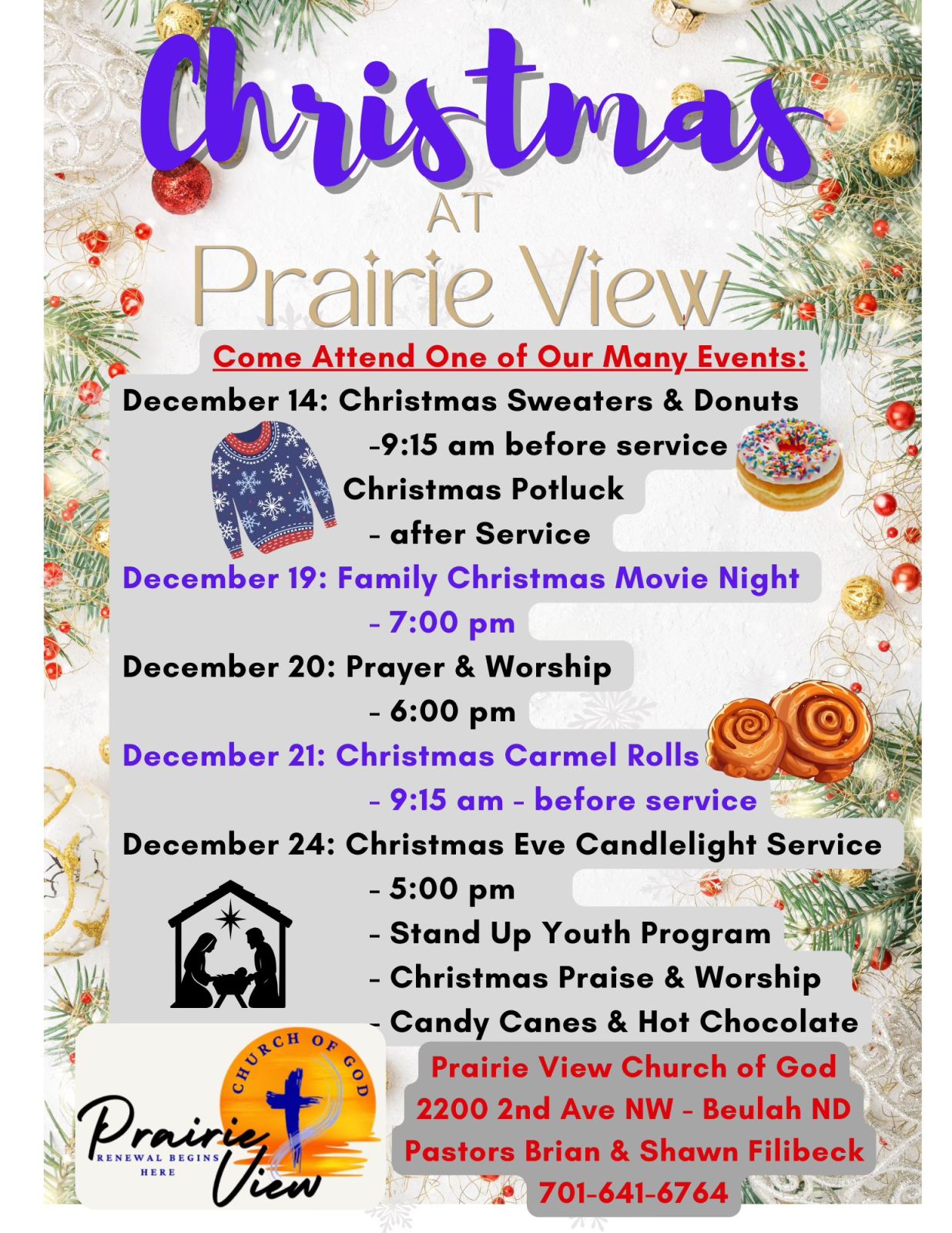 Event Promo Photo For Family Christmas Movie Night at Prairie View Church of God