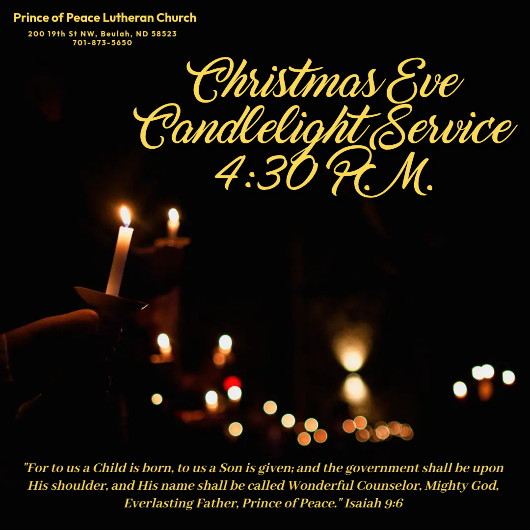 Event Promo Photo For Christmas Eve at Prince of Peace Lutheran Church