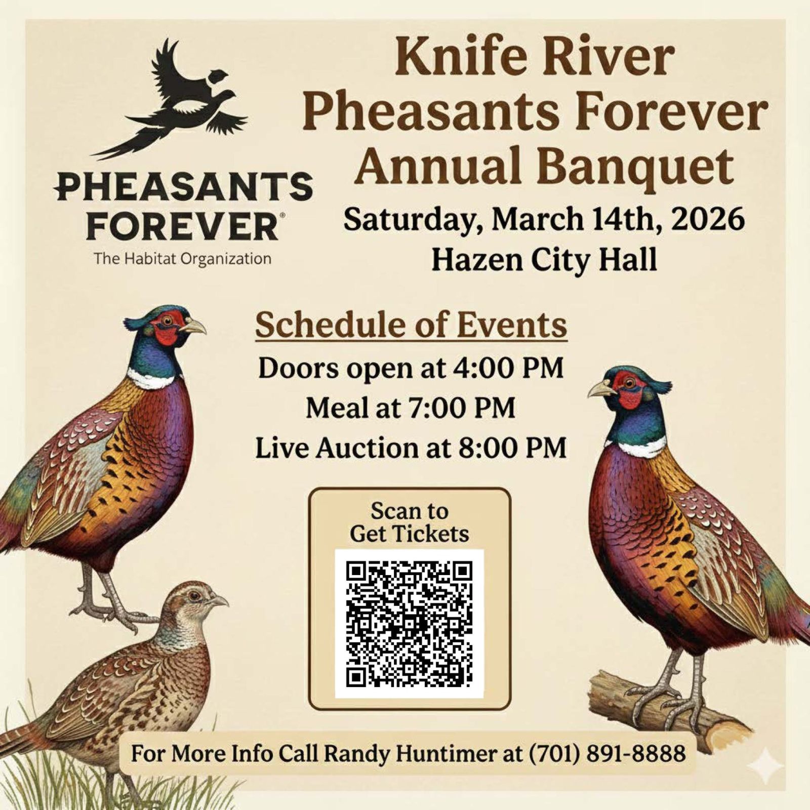 Knife River Pheasants Forever Annual Banquet Photo - Click Here to See