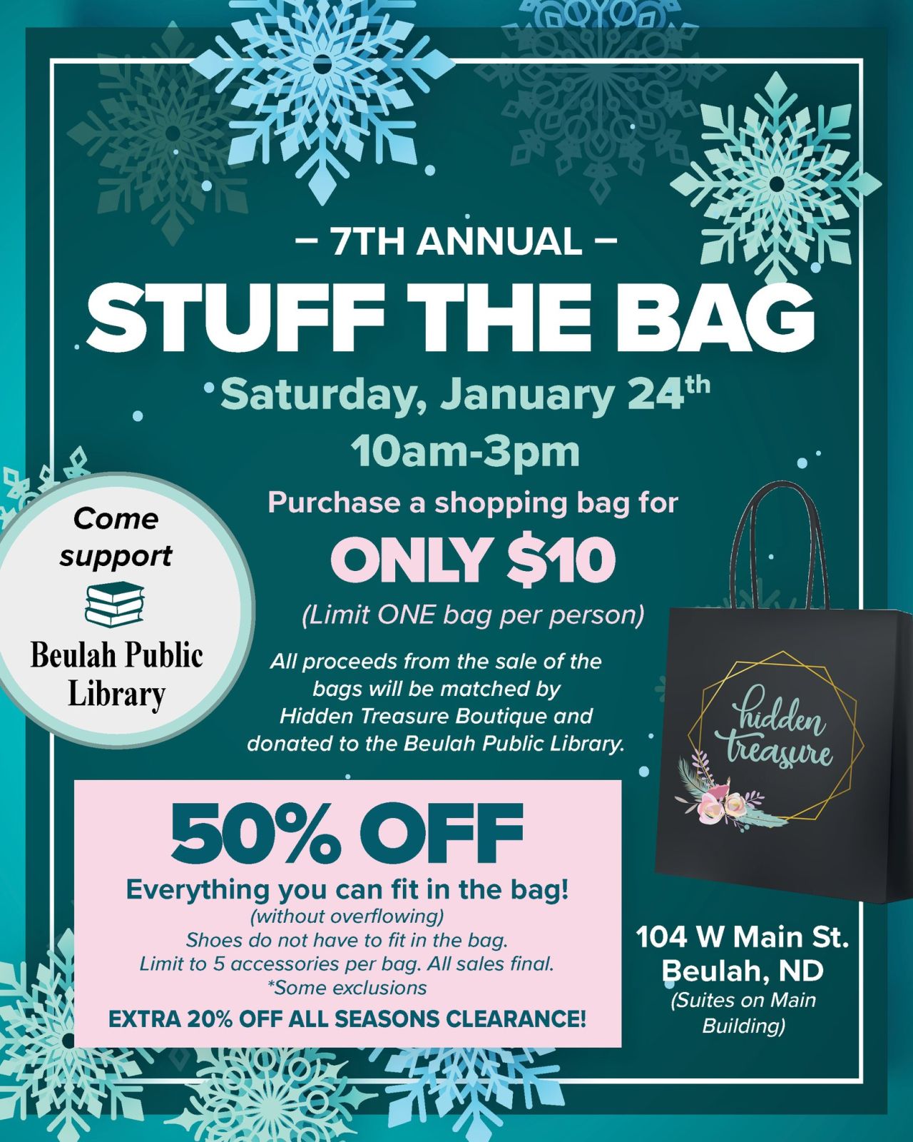 Event Promo Photo For 7th Annual Stuff the Bag