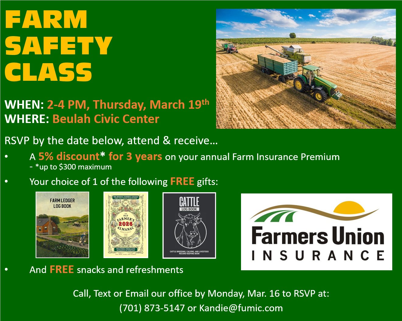 Event Promo Photo For Farm Safety Class