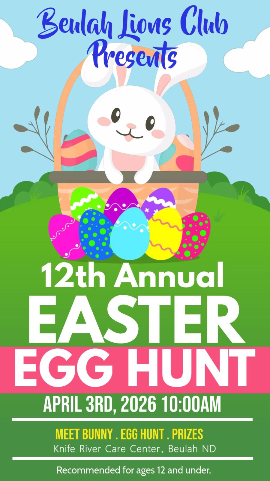 Event Promo Photo For 12th Annual Easter Egg Hunt - Meet Bunny, Egg Hunt and Prizes
