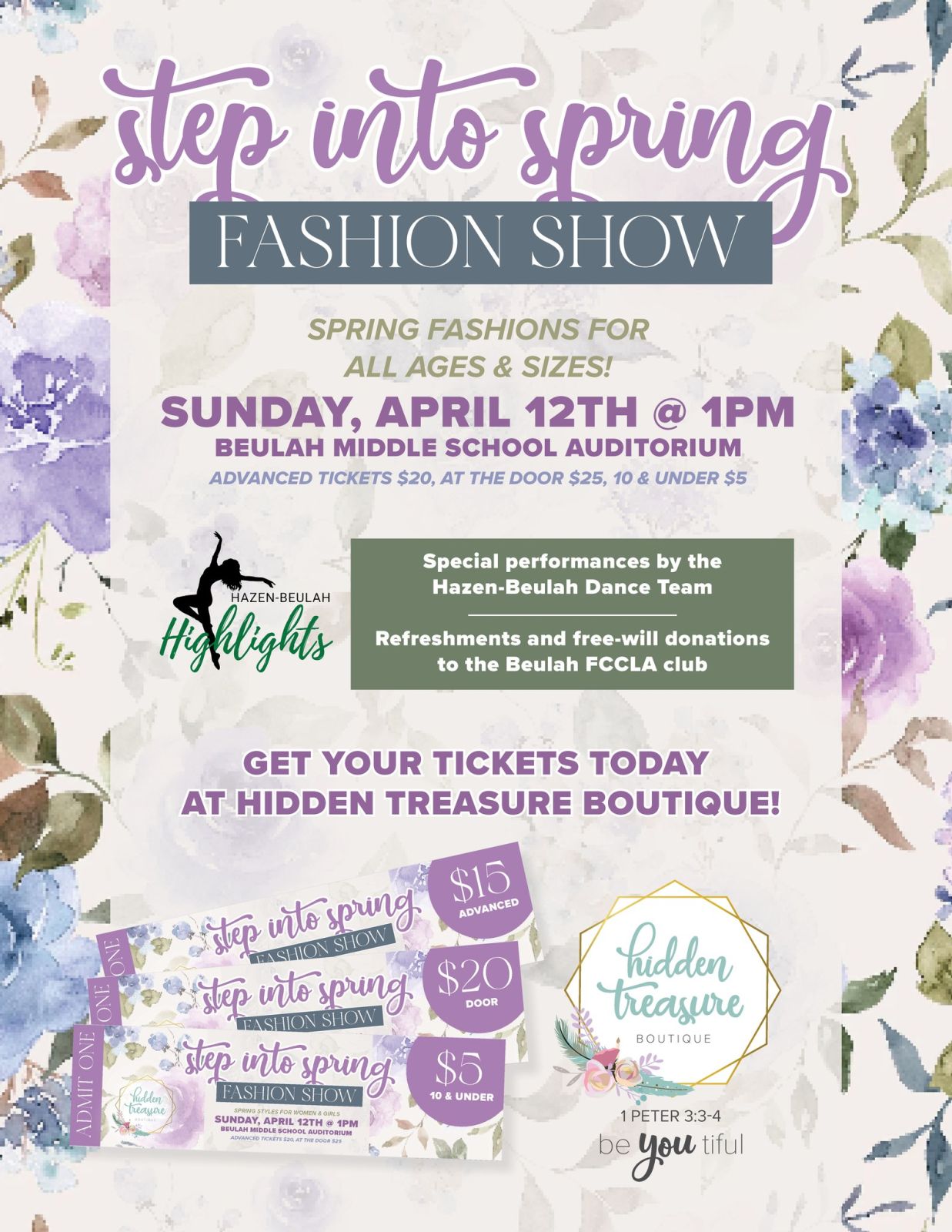 Event Promo Photo For Step Into Spring Fashion Show