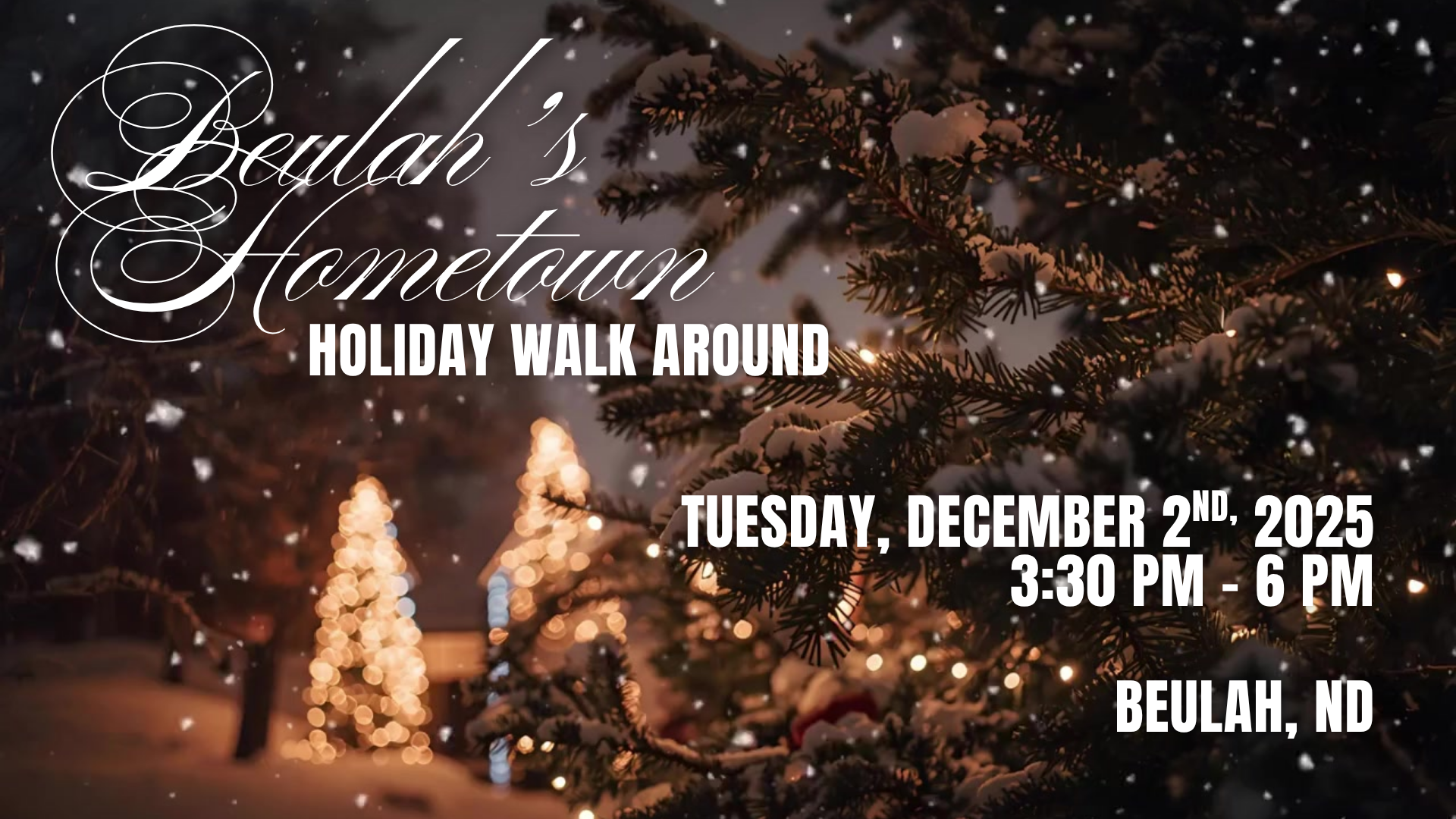 Event Promo Photo For Holiday Walk-Around in Beulah, ND