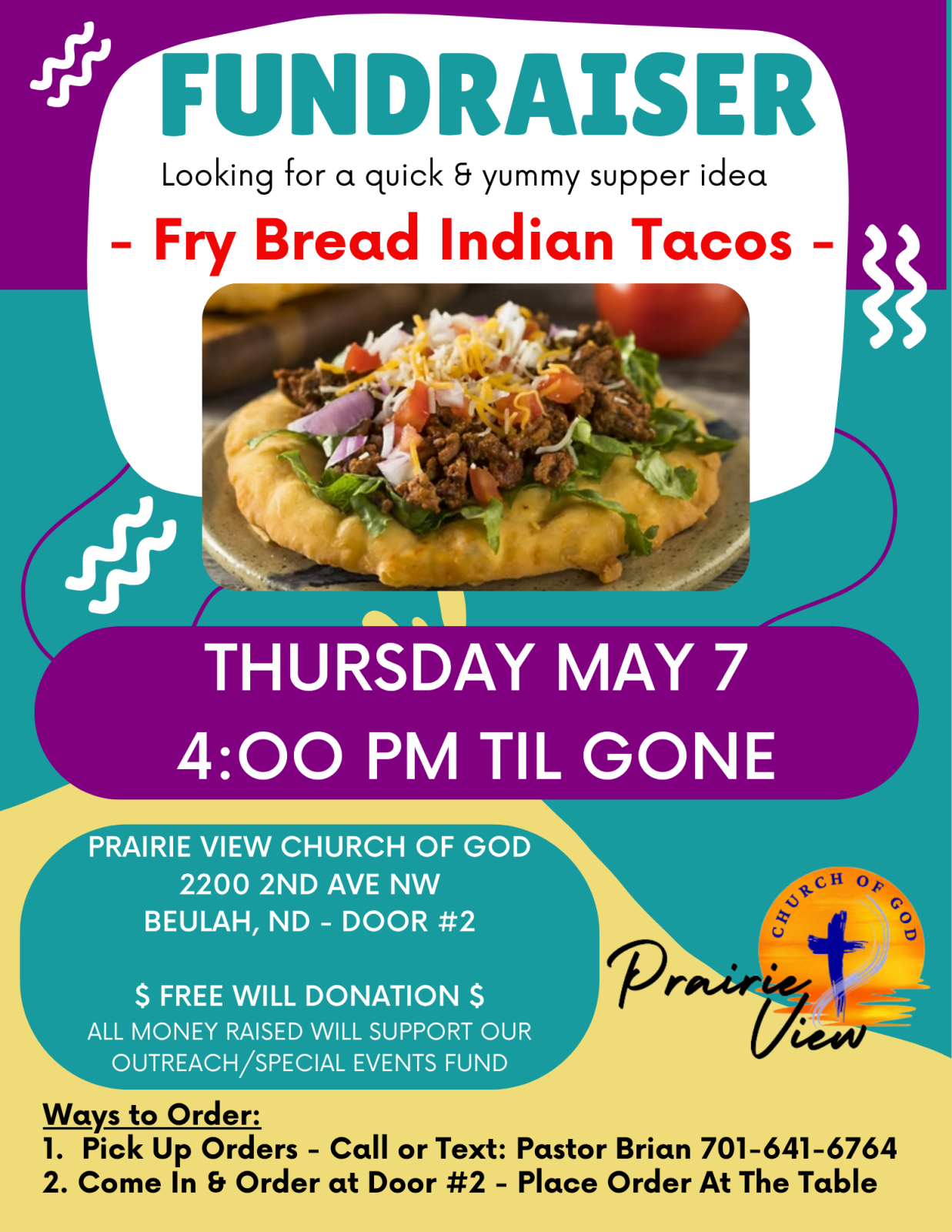 Fry Bread Indian Tacos Fundraiser