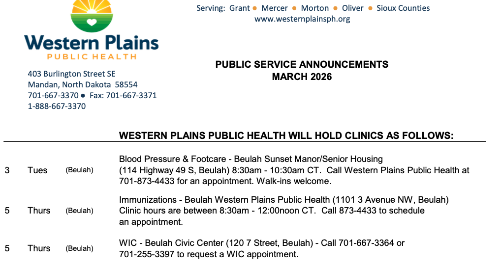 Event Promo Photo For Blood Pressure and Footcare. Walk-Ins Welcome