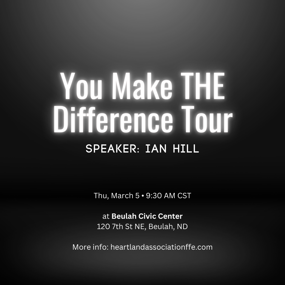 You Make THE Difference Tour Featuring with speaker Ian Hill Photo - Click Here to See