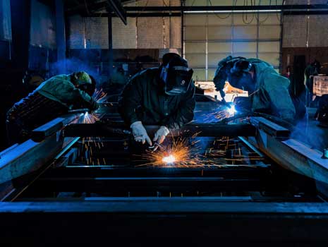 Welders at work