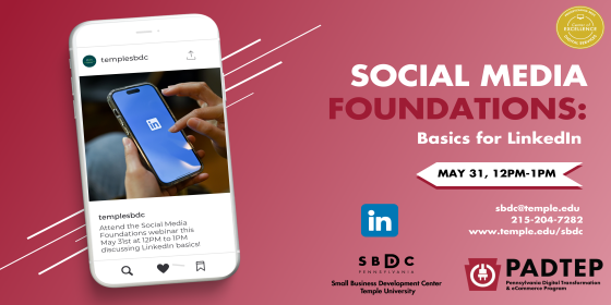 Event Promo Photo For Social Media Foundations: LinkedIn