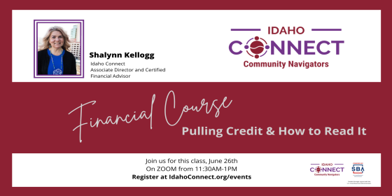 Event Promo Photo For Financial Course: Pulling Credit & How to Read It
