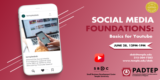 Event Promo Photo For Social Media Foundations: YouTube