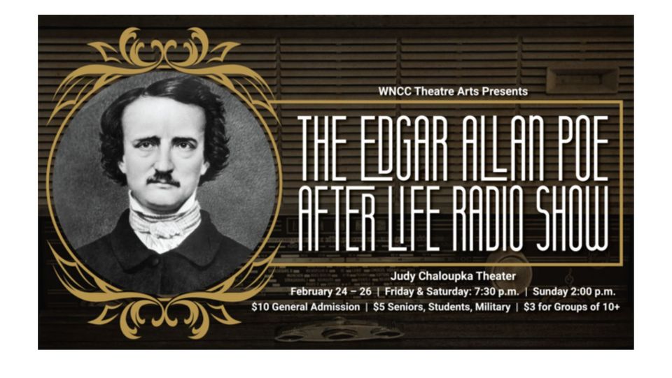 Event Promo Photo For The Edgar Allan Poe After Life Radio Show