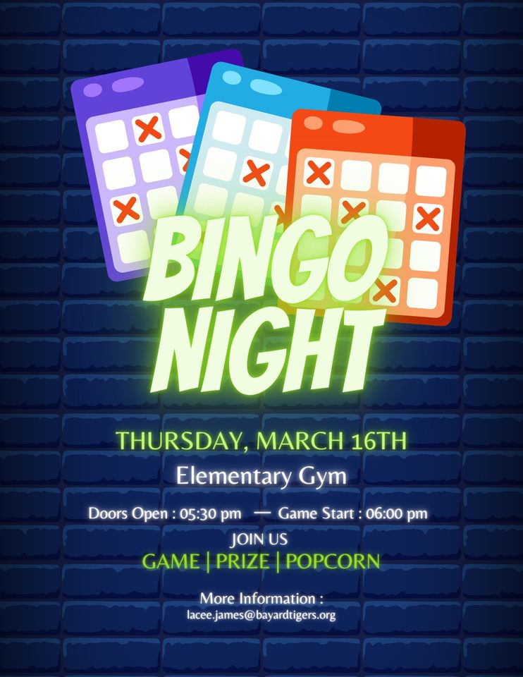 Event Promo Photo For Bayard Elementary Bingo Night