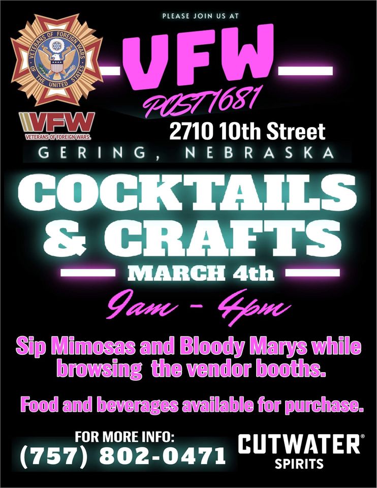 Event Promo Photo For Cocktails and crafts at Gering VFW