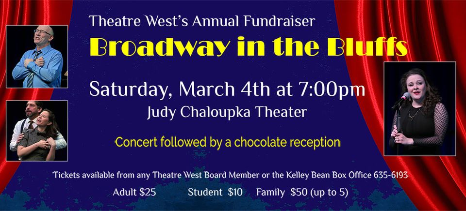 Event Promo Photo For Broadway in the Bluffs Chocolate Fundraiser