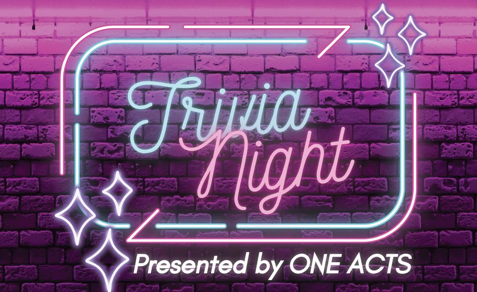 Event Promo Photo For Trivia Night Fundraiser for the One Acts Team