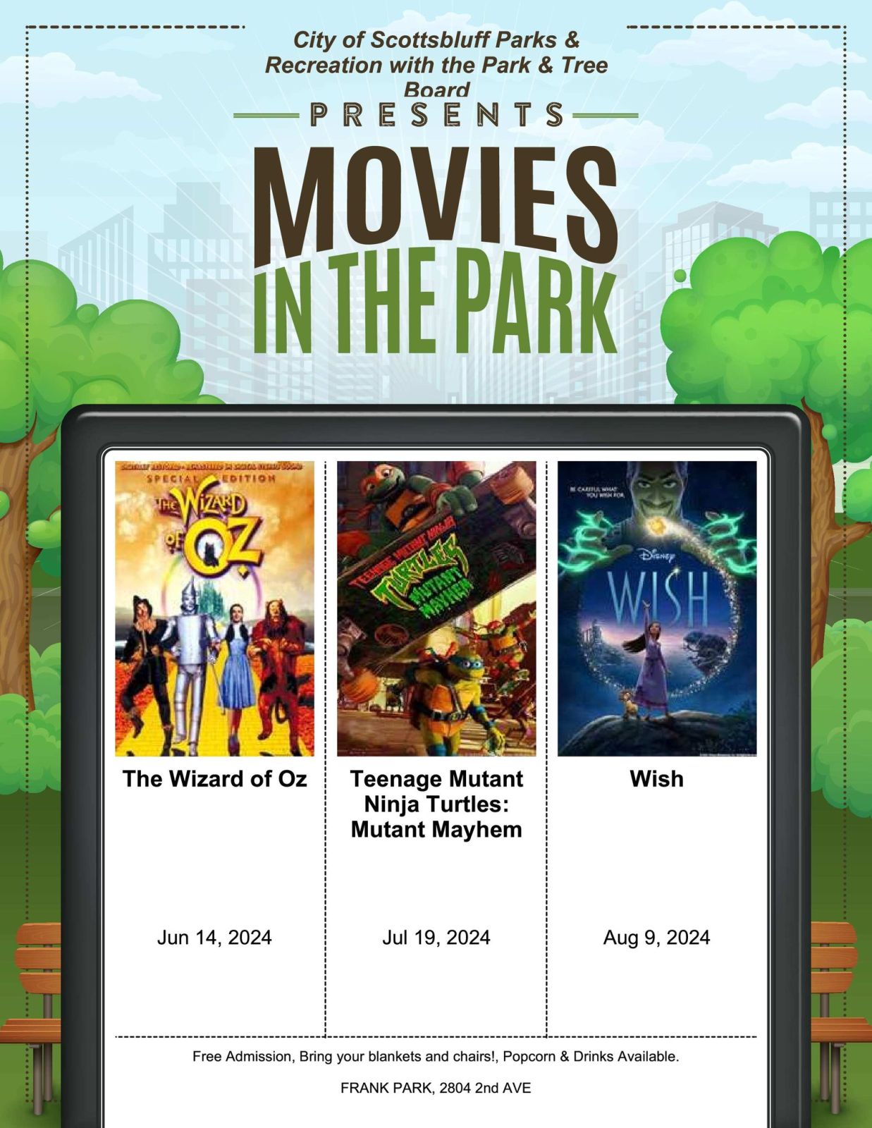 Event Promo Photo For Movies in the Park - The Wizard of Oz