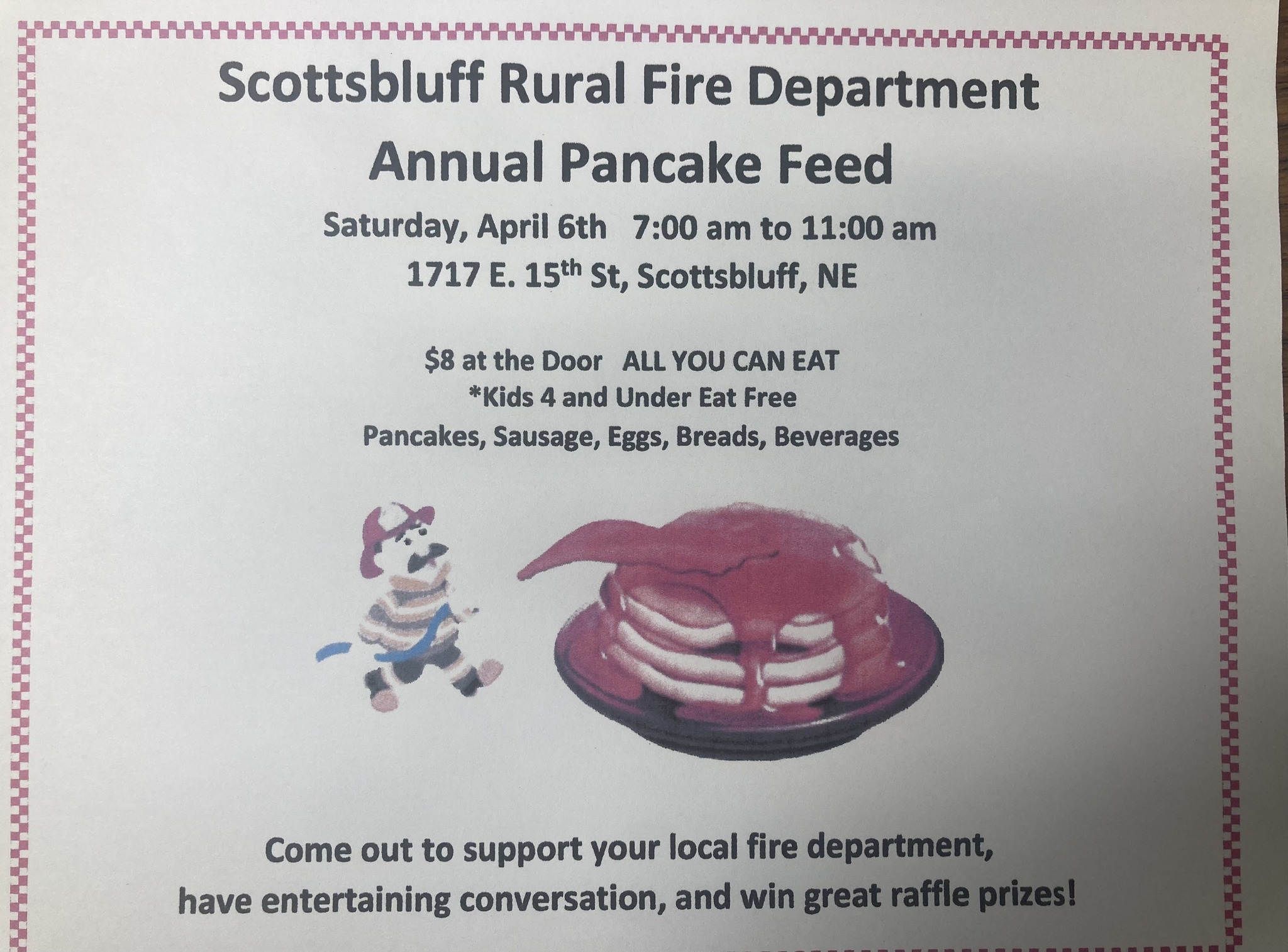 Event Promo Photo For Annual Pancake Feed