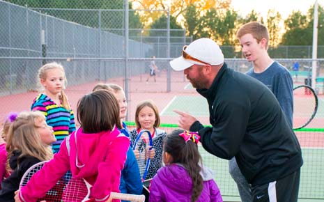 tennis lesson