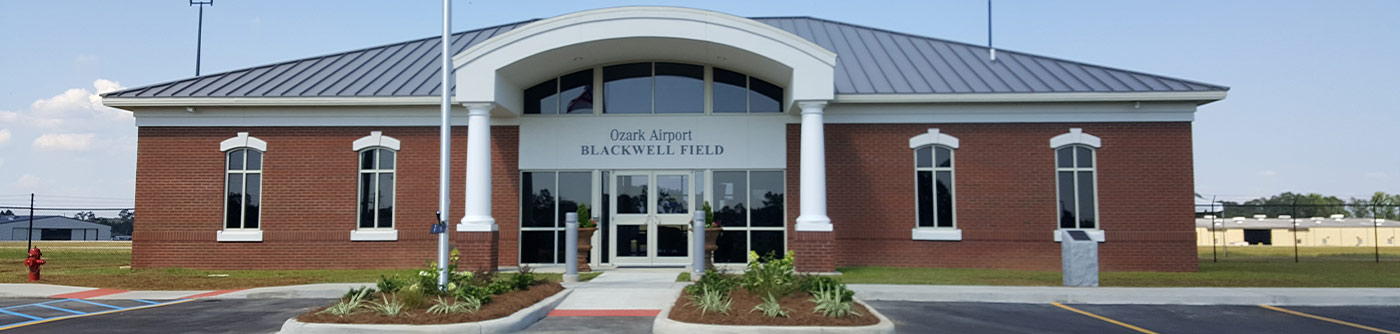 small airport building entrance